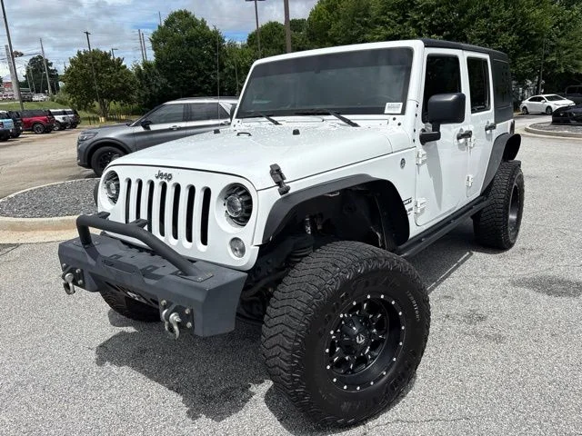 Used 2017 White Jeep Unlimited Sport image 4