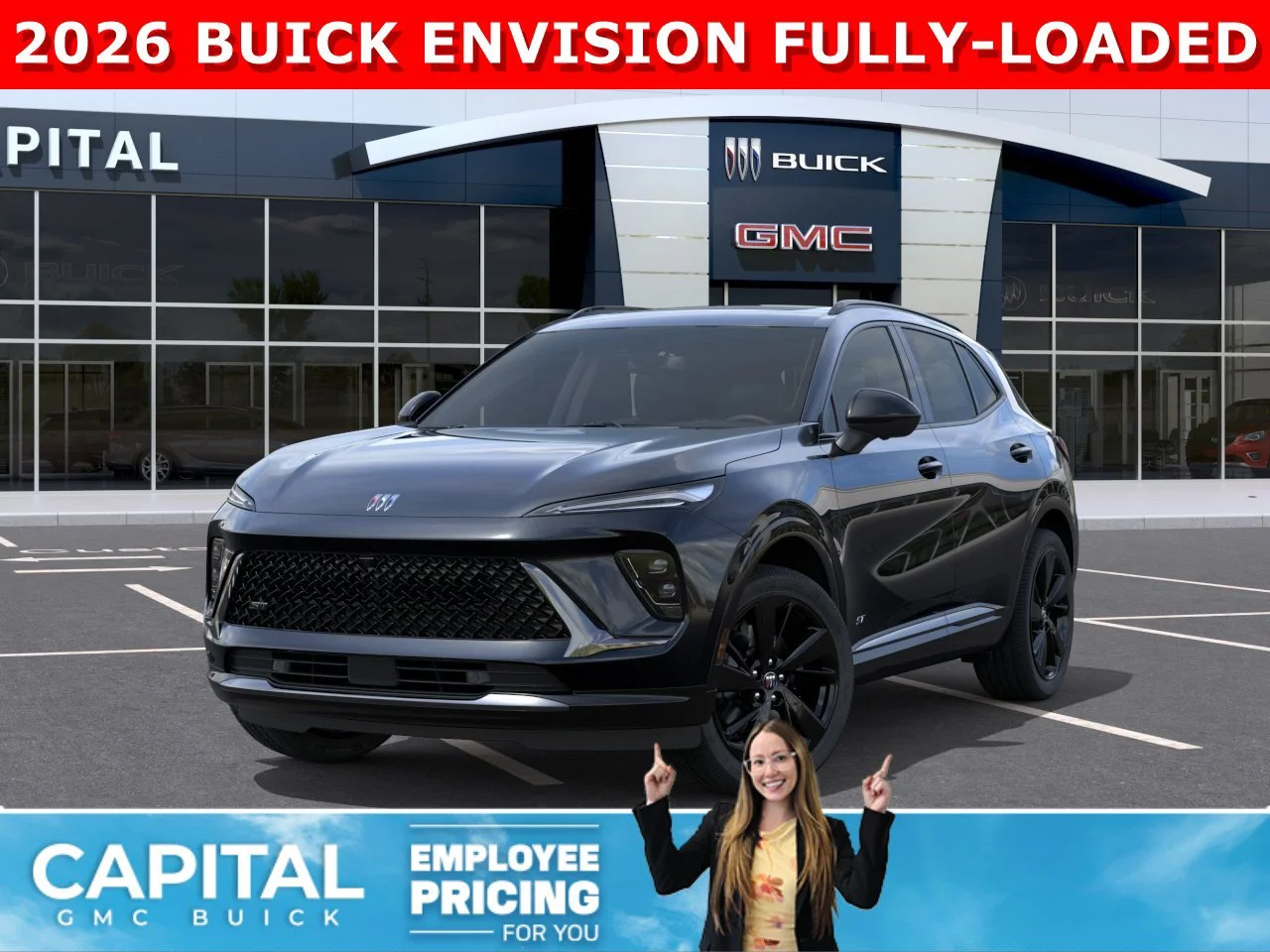 New 2026 EBONY TWILIGHT METALLIC Buick Sport Touring image 1