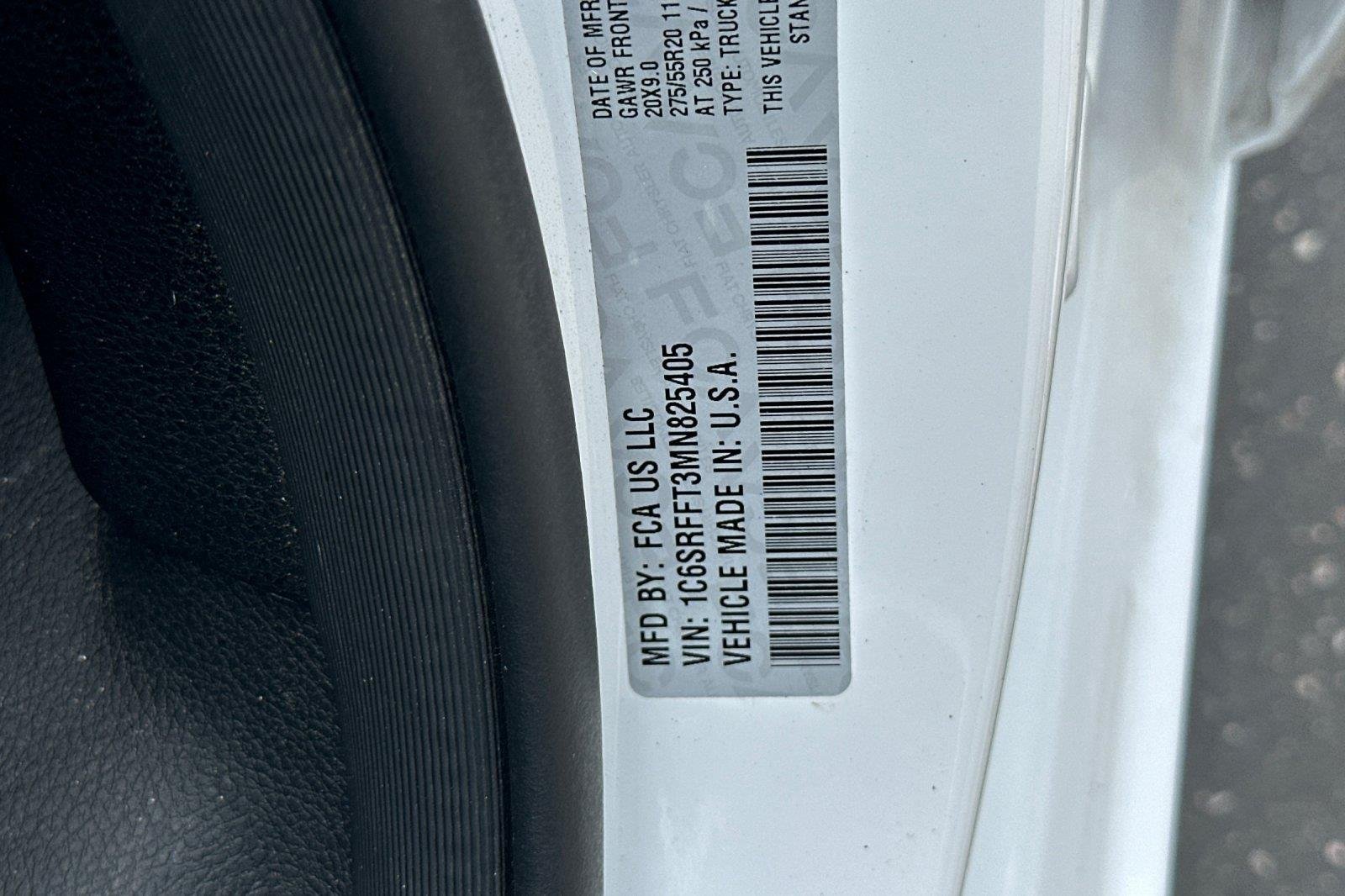 Used 2021 Bright White Clearcoat Ram Big Horn image 27