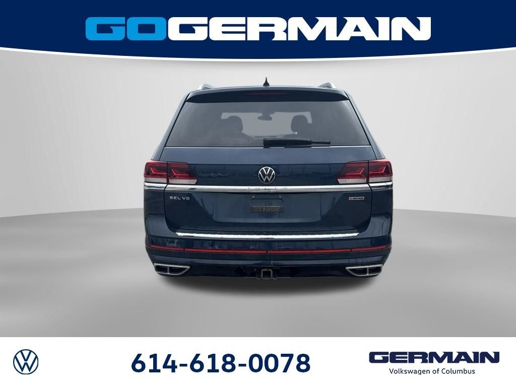 Used 2021 Blue Metallic Volkswagen 3.6L V6 SEL Premium R-Line image 6