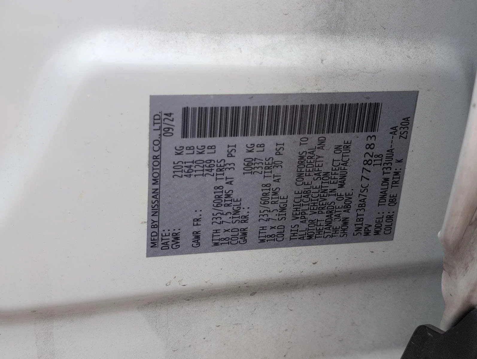 Used 2025 Everest White Pearl Nissan SV image 14