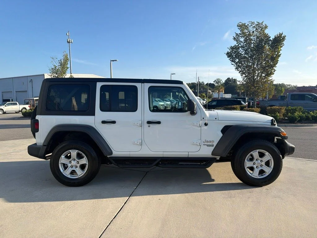 Certified Used 2020 Bright White Clearcoat Jeep Unlimited Sport S image 11