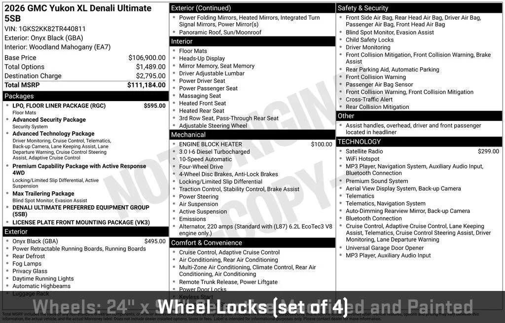 New 2026 GMC Yukon XL Denali Ultimate, photo 58