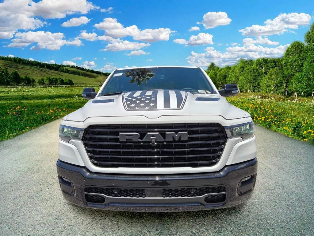 New 2026 Bright White Clear-Coat Exterior Paint RAM Laramie image 8