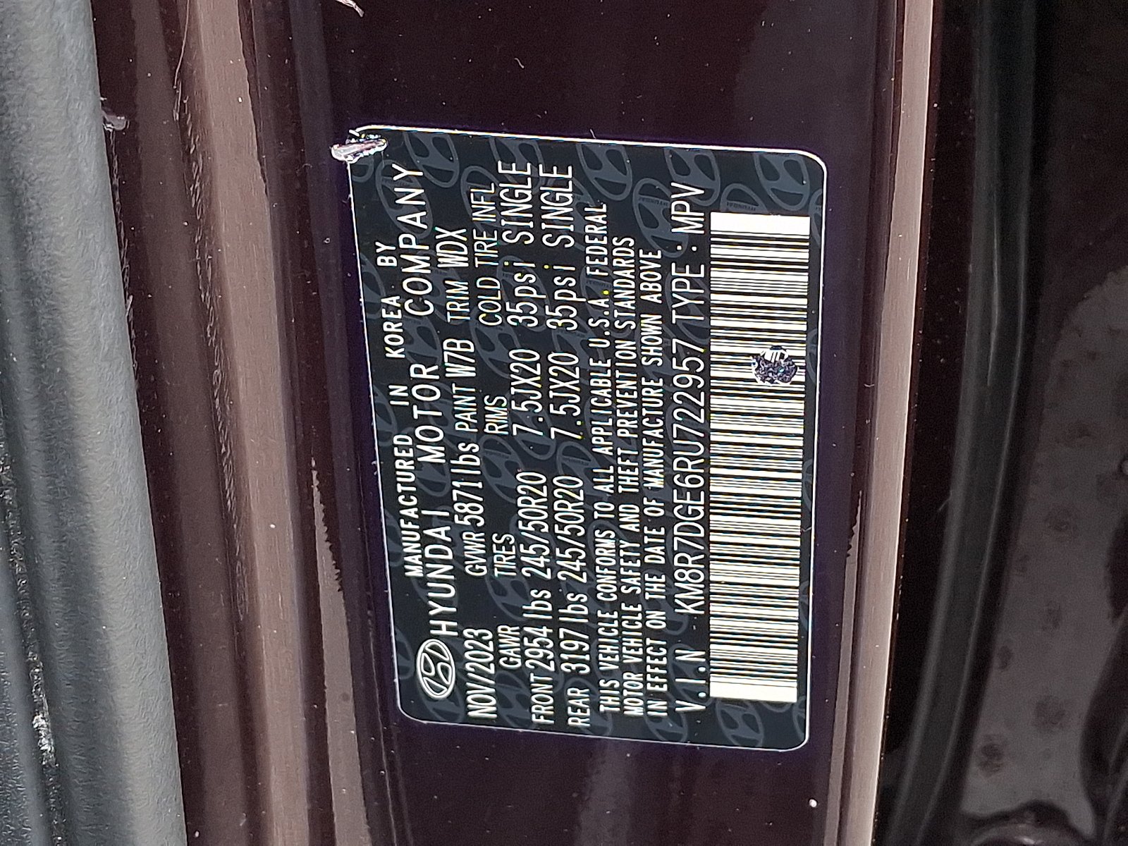 Used 2024 Sierra Burgundy - W7B Hyundai Calligraphy image 27