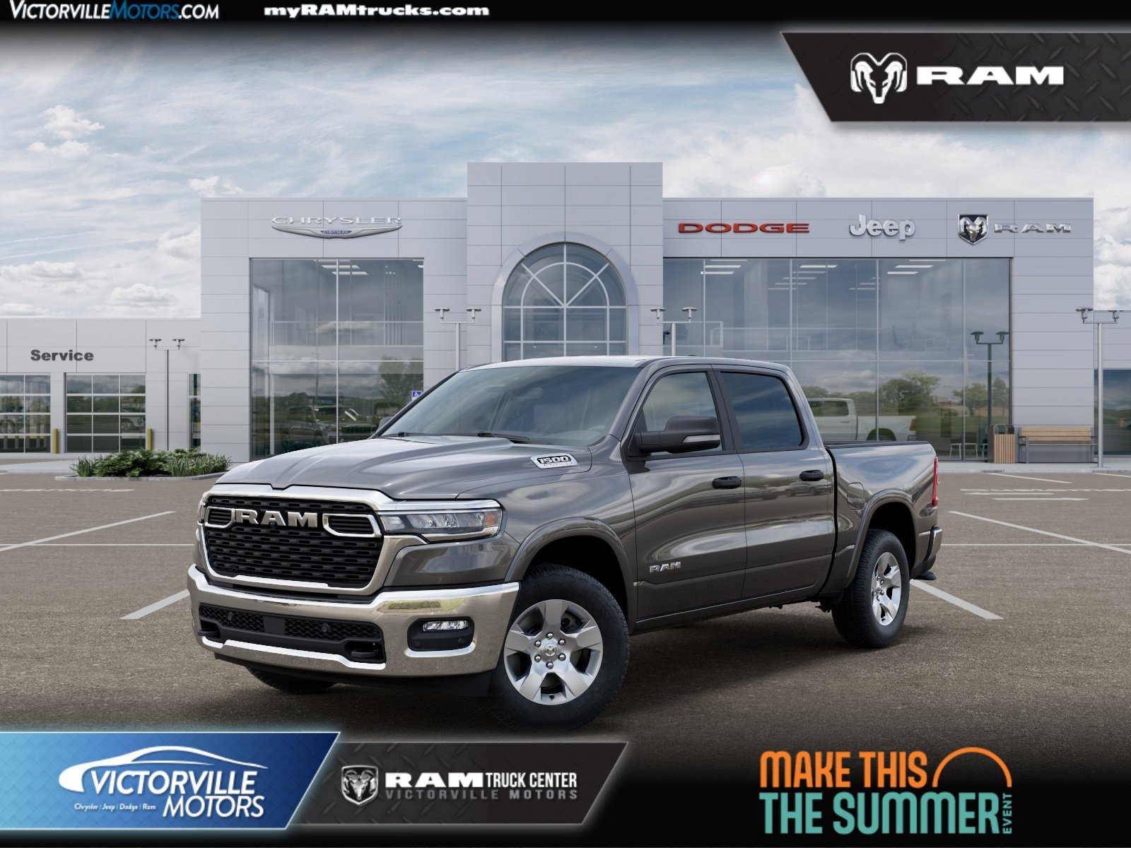 New 2026 Granite Crystal Metallic Clear-Coat Exterior Paint RAM Big Horn/Lone Star image 1