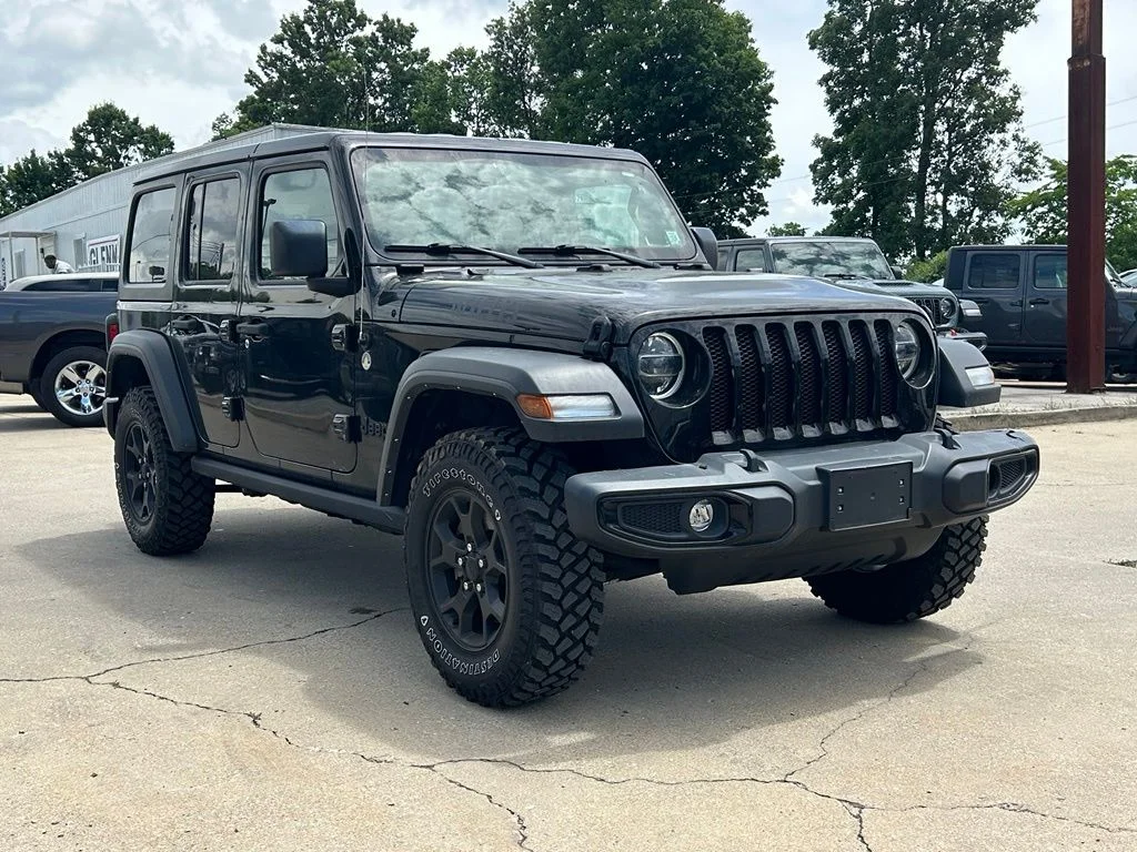 Used 2021 Black Jeep Unlimited Willys image 4