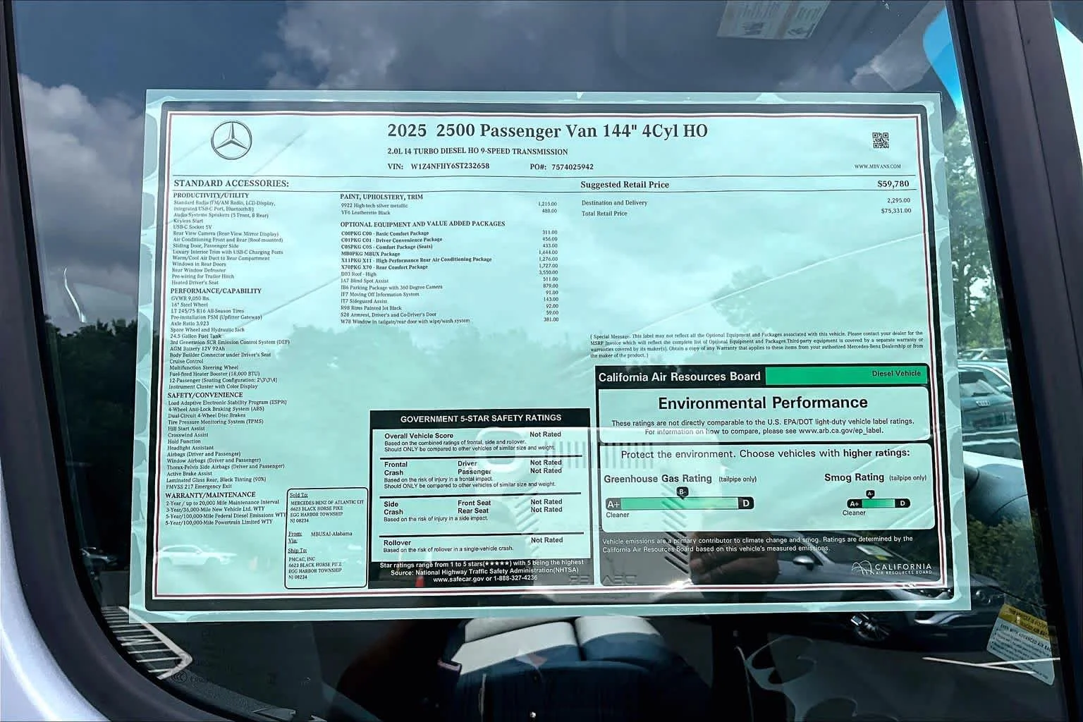 2025 Mercedes-Benz Sprinter Passenger Van Base - Photo 18