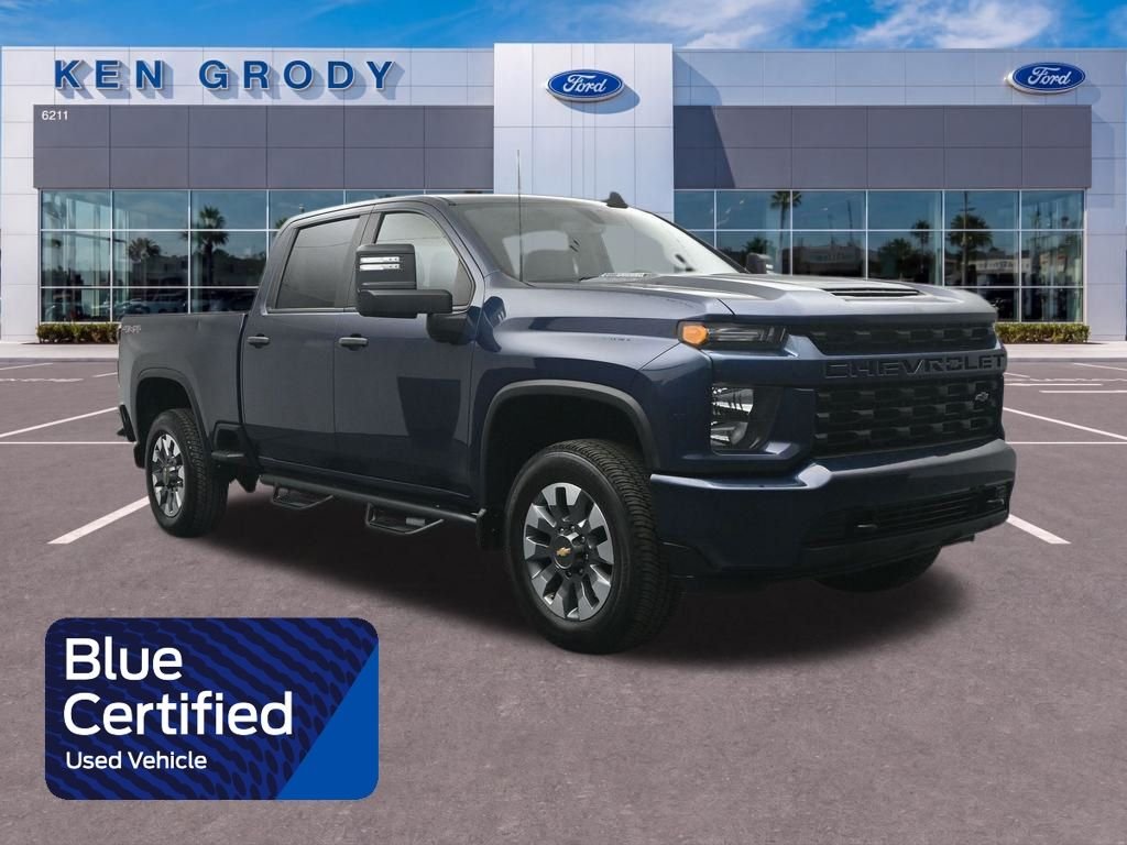 Certified Used 2022 Blue Chevrolet Custom image 1