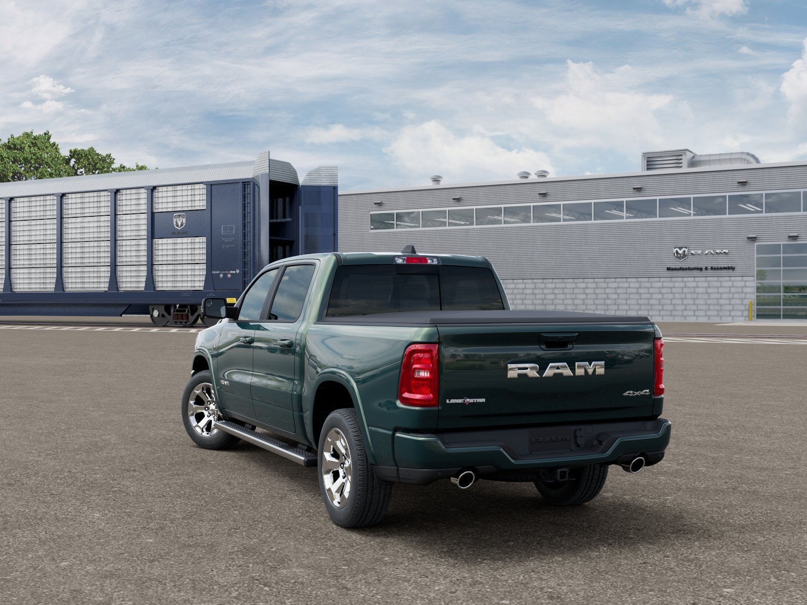 New 2027 Serrano-Green Metallic Exterior Paint RAM Lone Star image 3