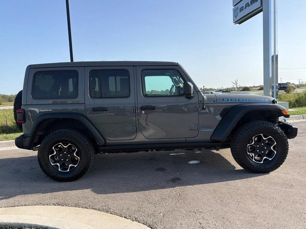 Used 2022 Gray Jeep Unlimited Rubicon 4xe image 7