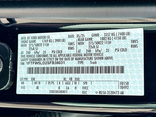 Used 2025 Black Ford Lariat image 33