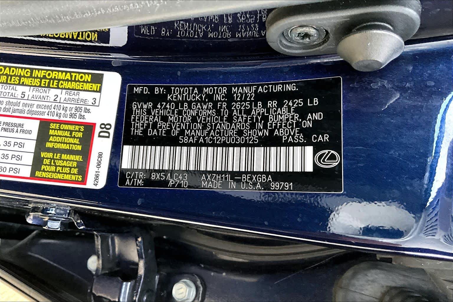 Used 2023 Nightfall Mica Lexus Ultra Luxury image 37