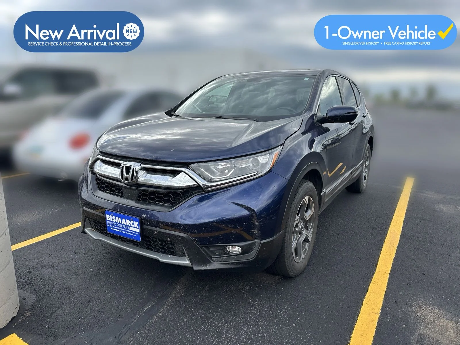 Used 2017 Blue Honda EX-L image 1