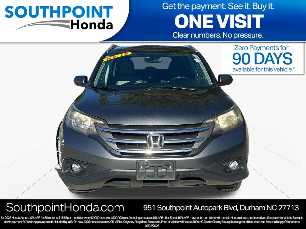 Used 2014 Honda CR-V EX-L with VIN 5J6RM4H73EL106172 for sale in Durham, NC