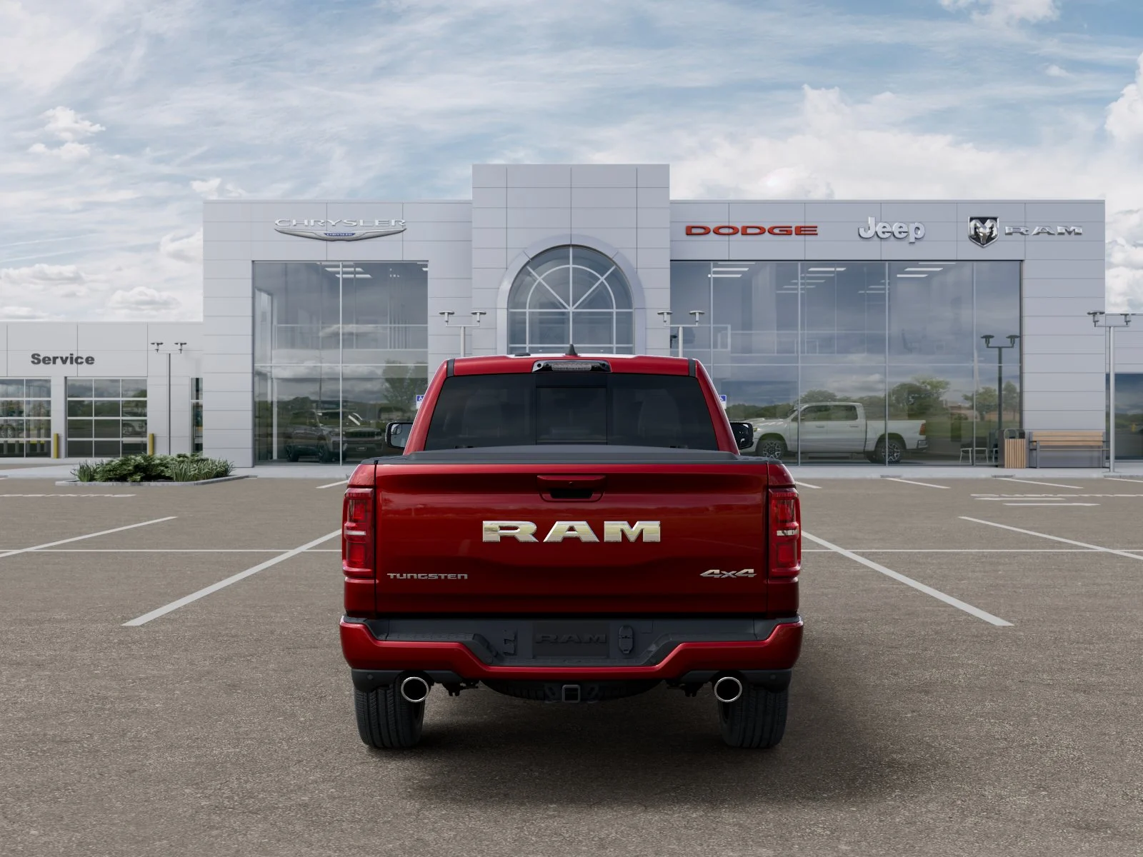 New 2026 Molten Red Pearl-Coat Exterior Paint RAM Tungsten image 30