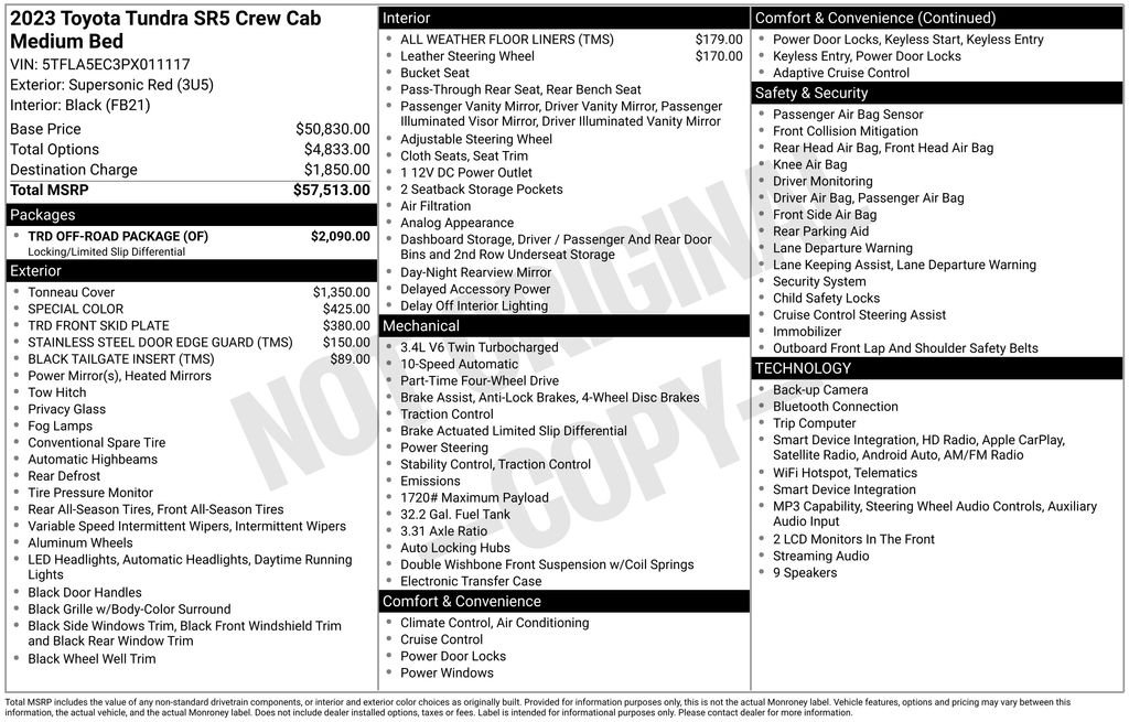 Used 2023 Red Toyota SR5 image 25
