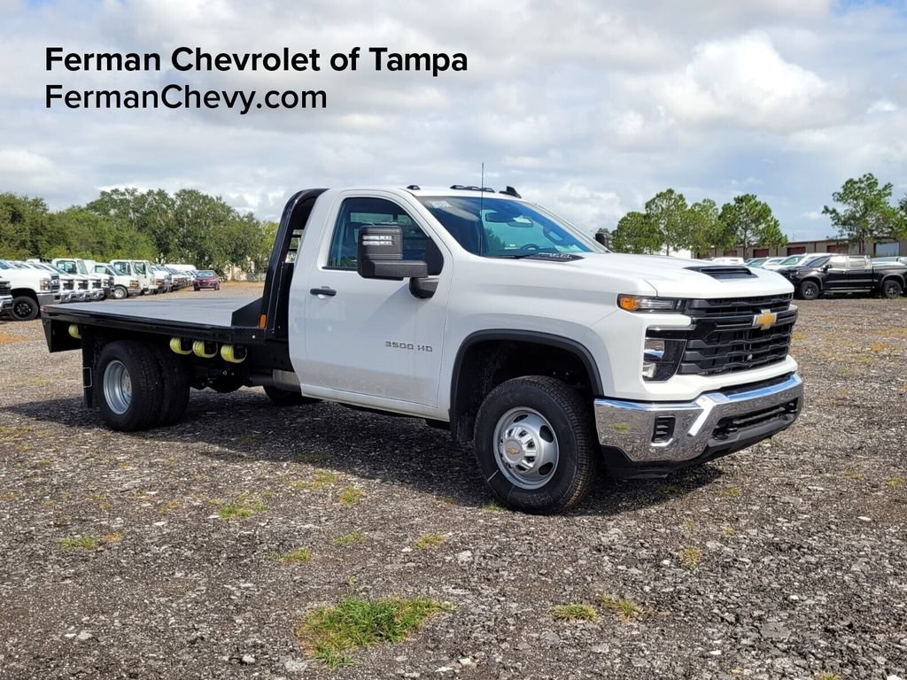 New 2025 Summit White Chevrolet Work Truck image 1