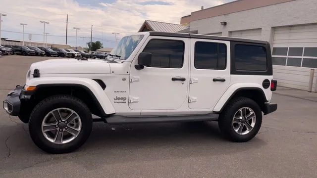 Used 2019 White Jeep Unlimited Sahara image 6