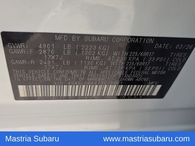 Used 2026 Crystal White Pearl Subaru Premium image 6