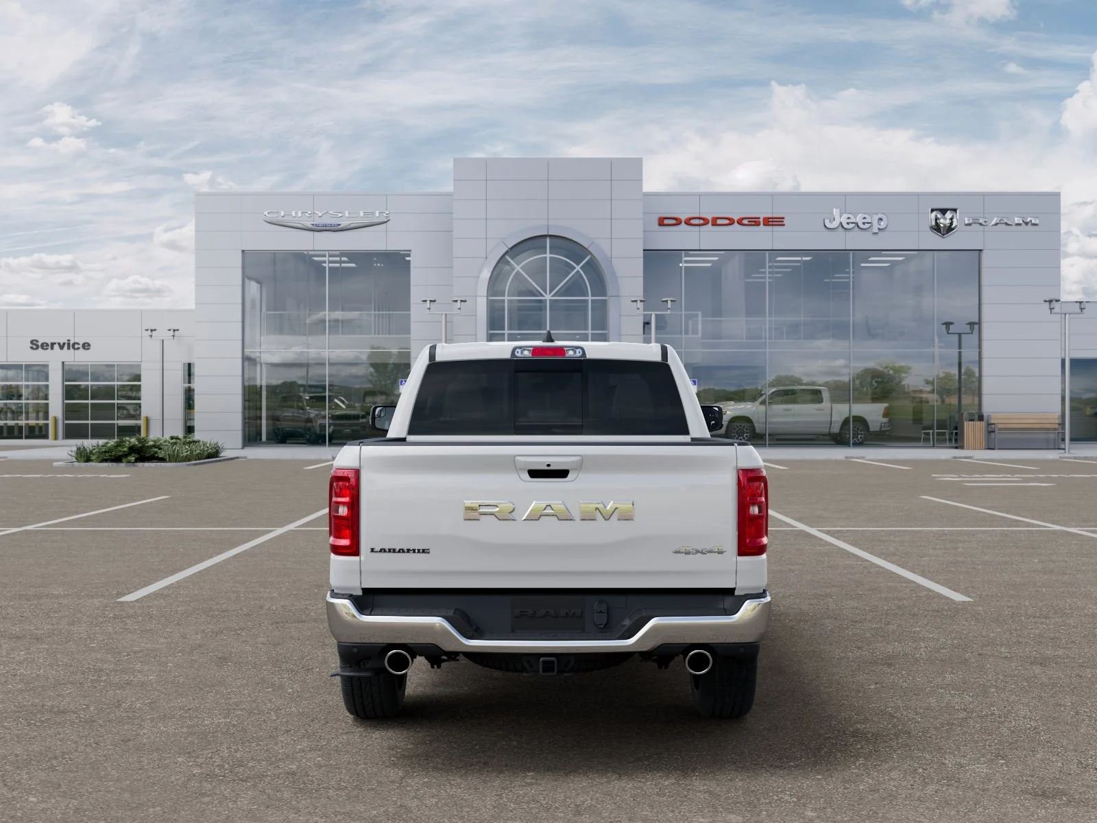 New 2027 Bright White Clear-Coat Exterior Paint RAM Laramie image 7