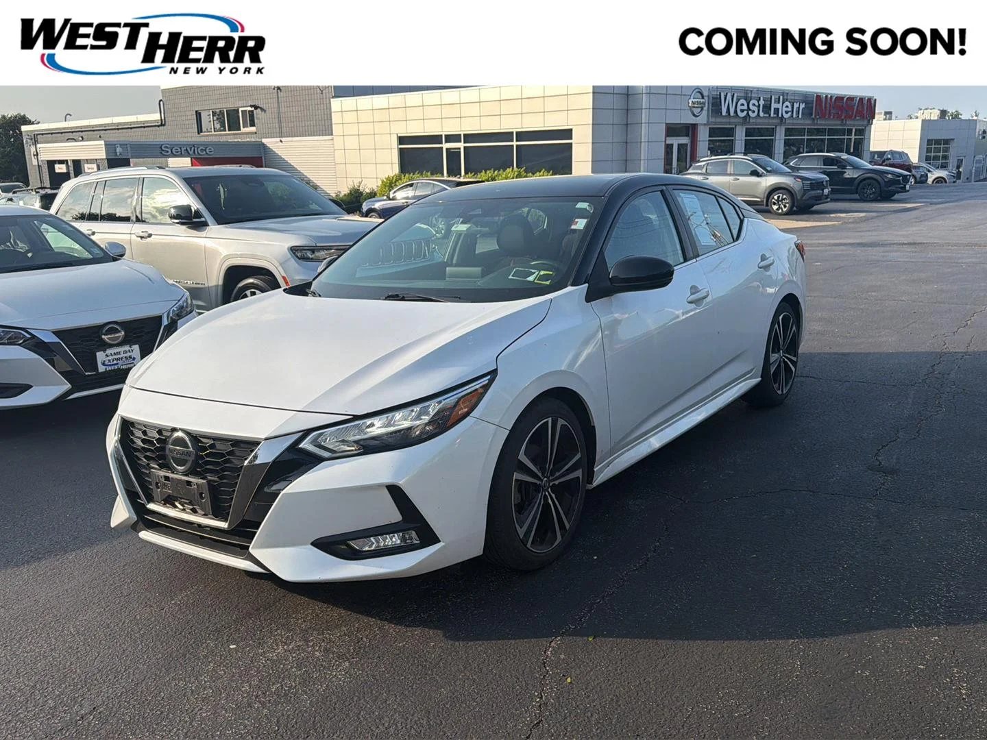 Used 2021 Aspen White/Super Black Nissan SR image 1