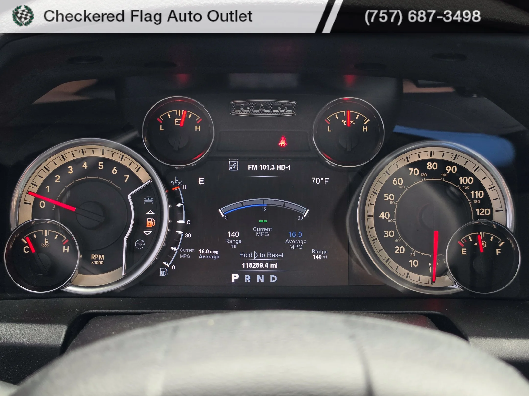 Used 2019 Bright White Clearcoat Ram SLT image 12