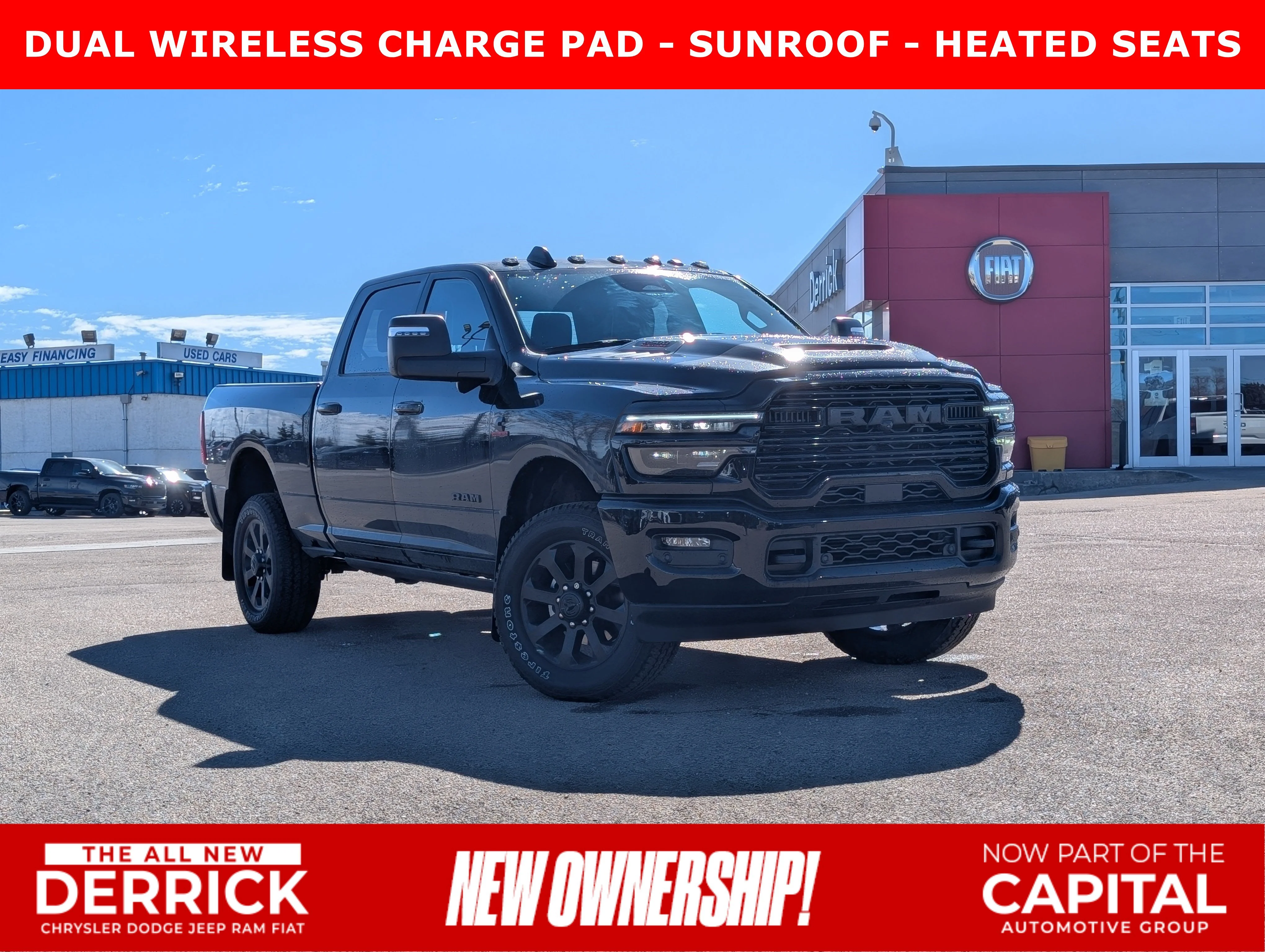 Used 2026 Diamond Black Crystal Pearlcoat Ram Laramie image 1