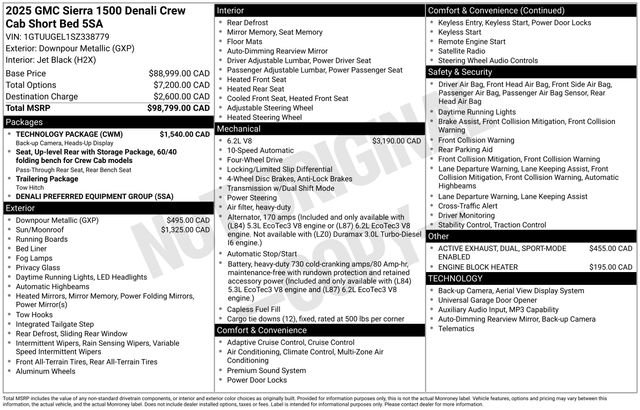 Used 2025 Downpour Metallic GMC Denali image 40