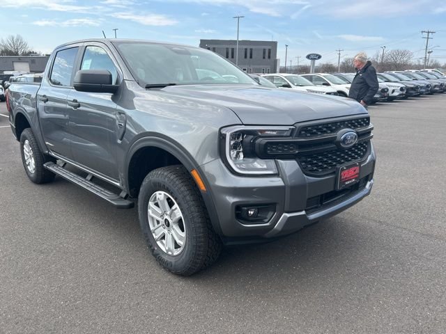 Gray 2025 Ford Ranger XL SuperCrew 4WD Pickup Truck Four-Wheel Drive Automatic