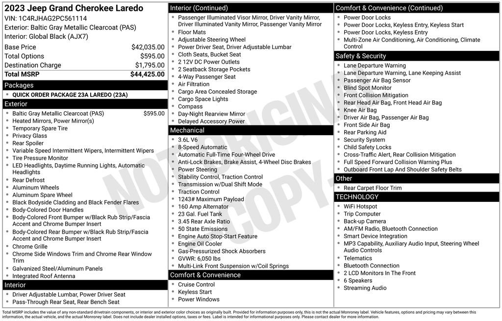 Used 2023 Gray Jeep Laredo image 21