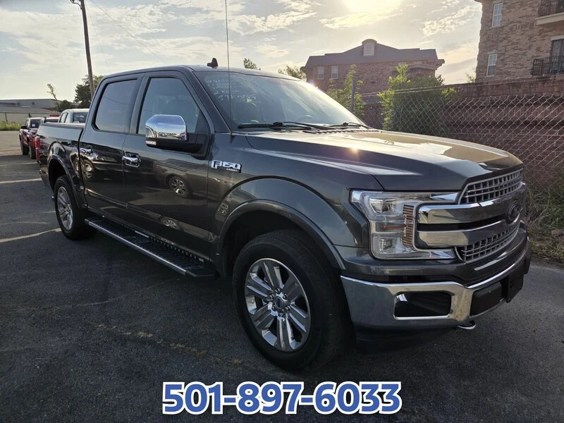 Used 2020 GRAY FORD LARIAT 4WD SUPERCREW 5.5