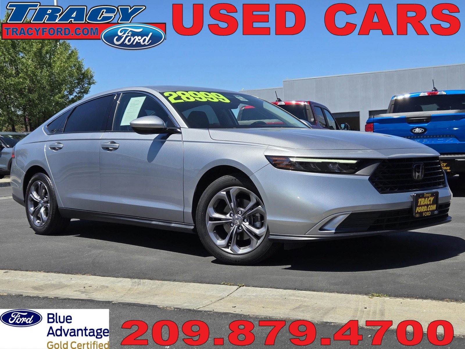 Certified Used 2023 Silver Honda EX image 1