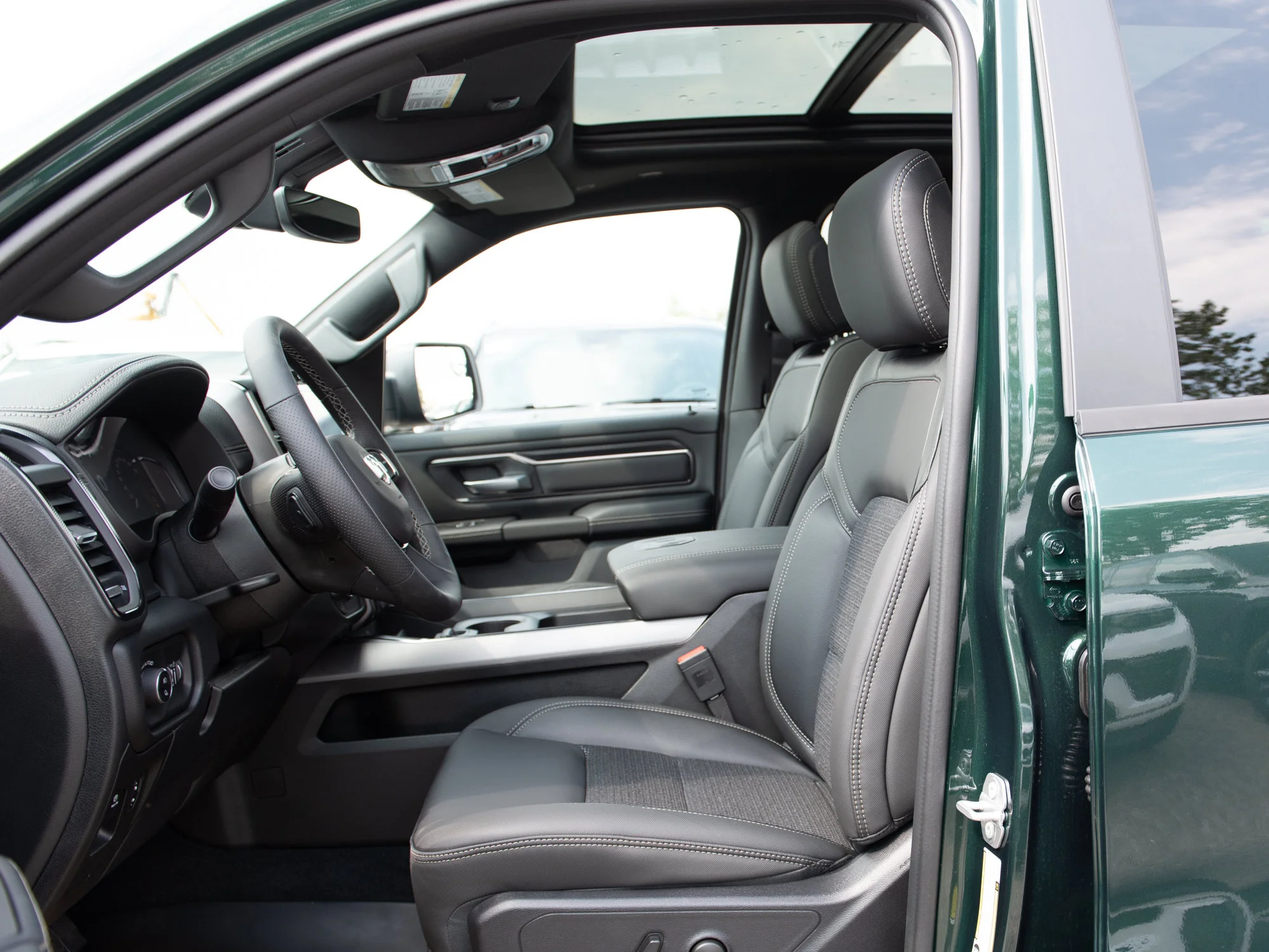 New 2026 Green RAM Sport* Crew Cab 4x4, Panoramic Sunroof, Nav, Heated Seats/Wheel, Alpine Audio image 23