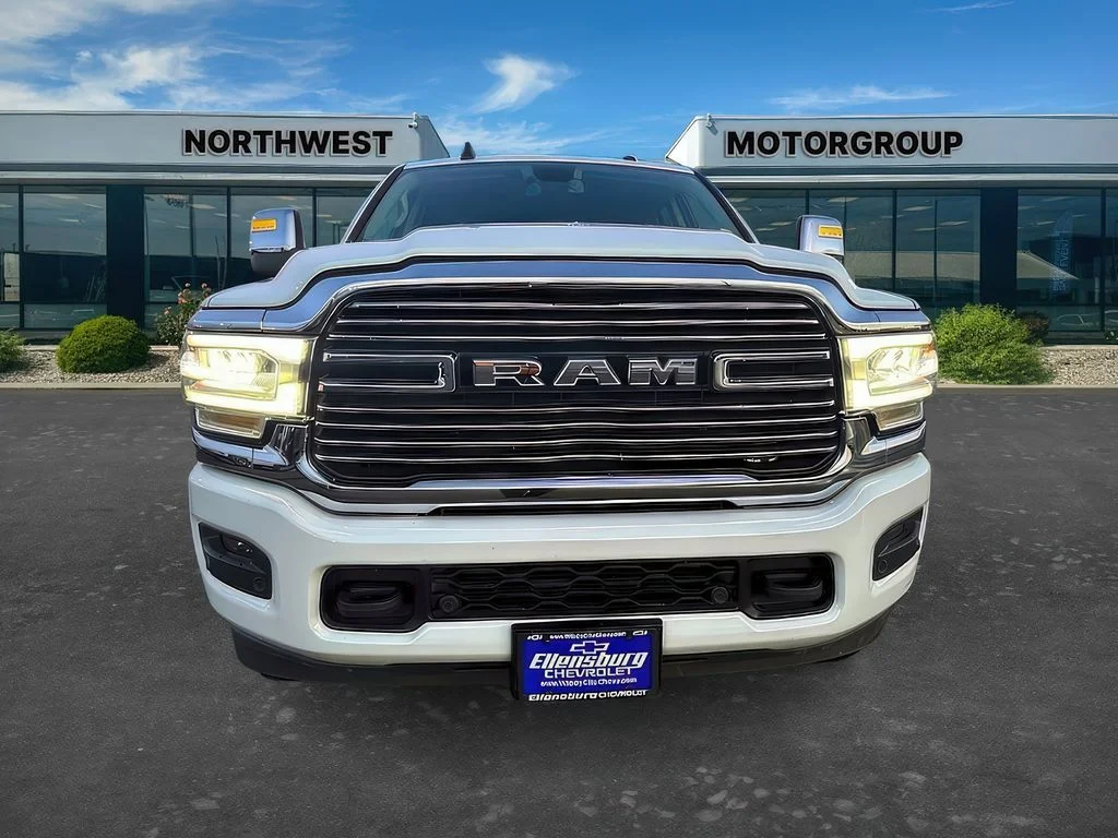 Used 2024 Bright White Clearcoat Ram Laramie image 2