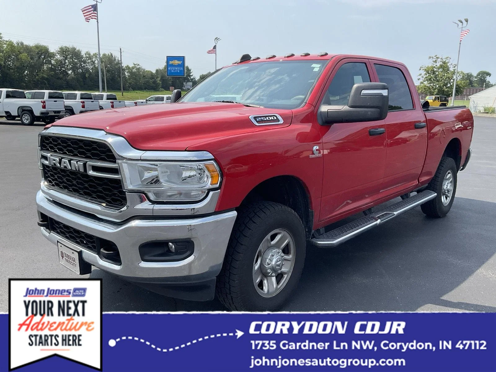 Used 2023 Flame Red Clearcoat Ram Tradesman image 1