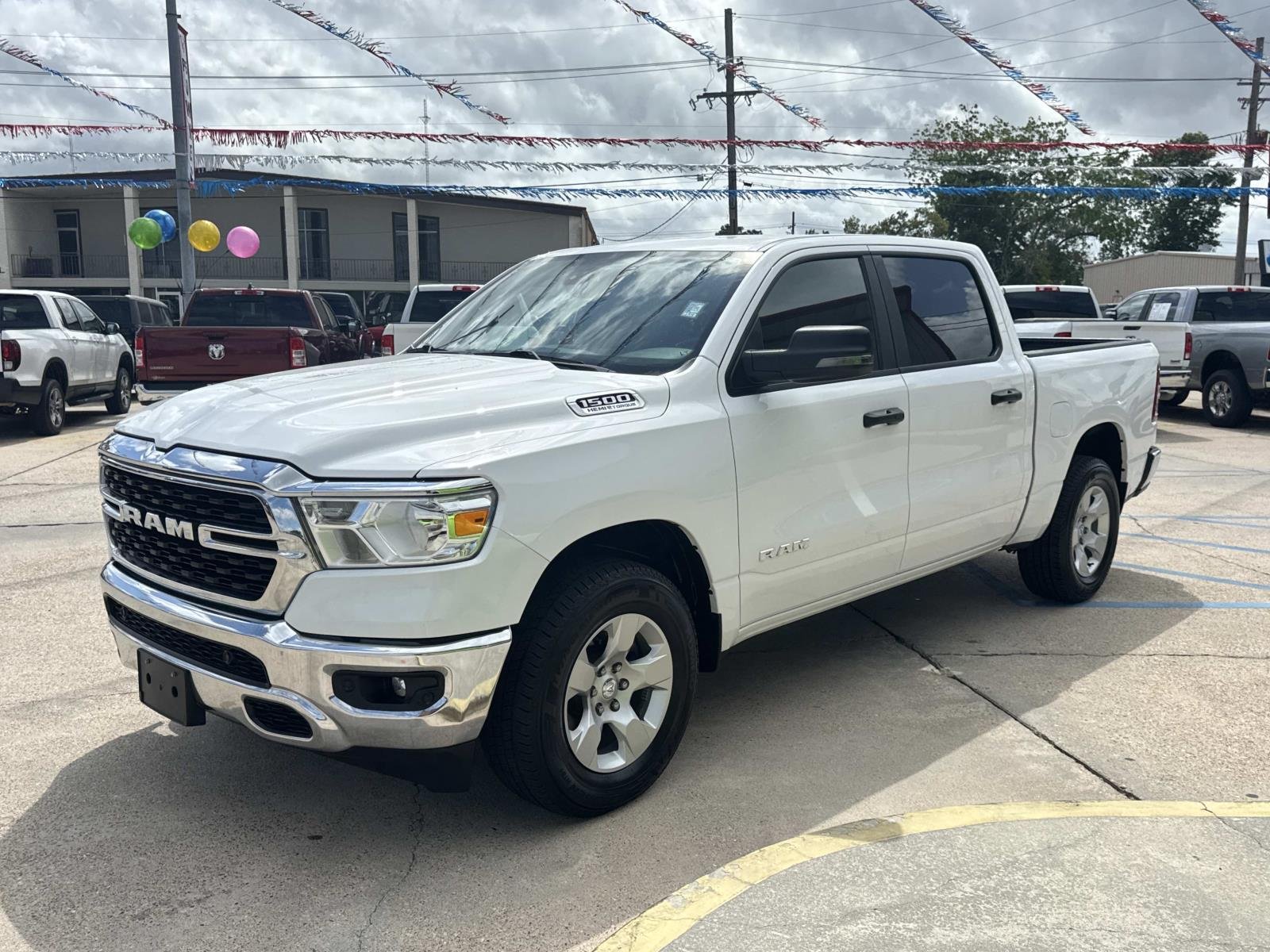 Used 2024 Bright White Clearcoat Ram Big Horn image 3
