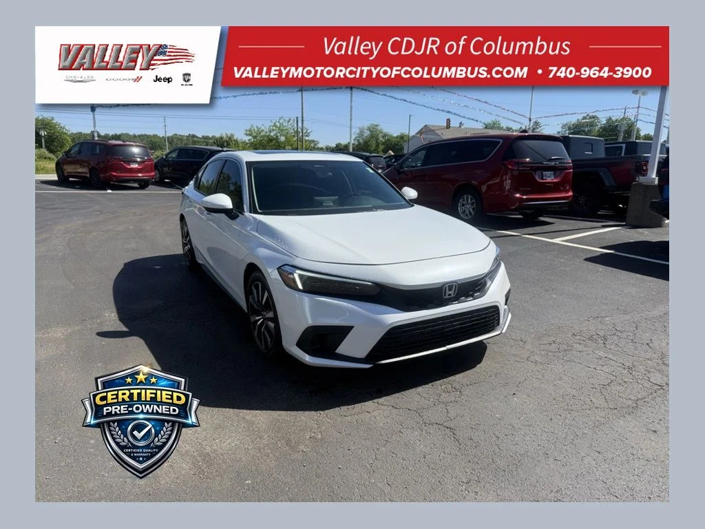 Certified Used 2022 White Honda EX-L image 1