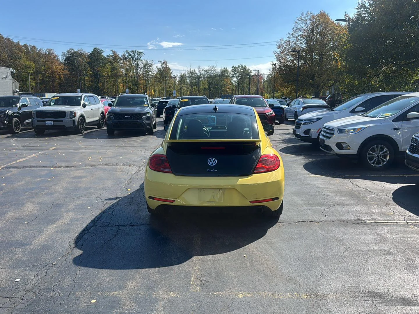Used 2014 Yellow Rush/Black Volkswagen 2.0T Turbo GSR image 8