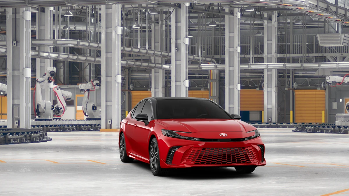 New 2026 Supersonic Red with Midnight Black Metallic roof Toyota XSE image 16