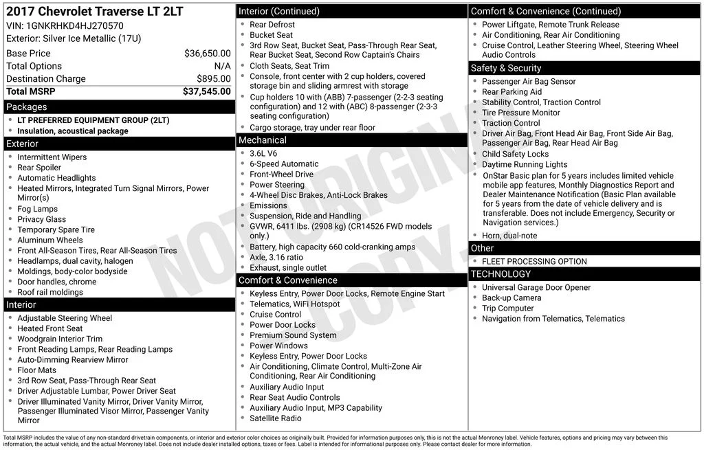 Used 2017 Silver Chevrolet 2LT image 27