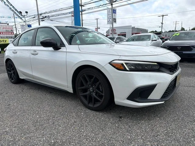 Used 2024 Platinum White Pearl Honda Sport image 2