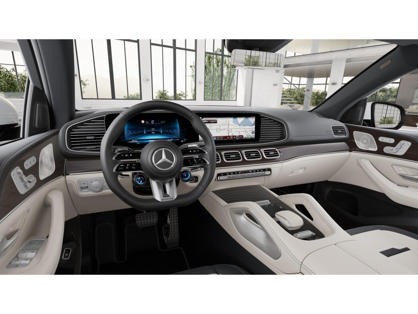 New 2026 MANUFAKTUR Moonlight White Metallic Mercedes-Benz AMG® GLE 53 4MATIC+ Coupe image 3