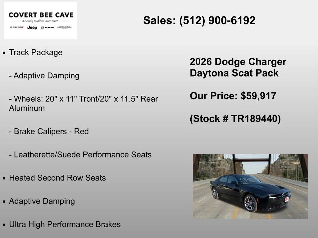 New 2026 Diamond Black Crystal Pearlcoat Dodge R/T Scat Pack image 12