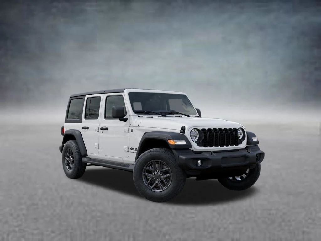 New 2026 Bright White Clear-Coat Exterior Paint Jeep Sport S image 5