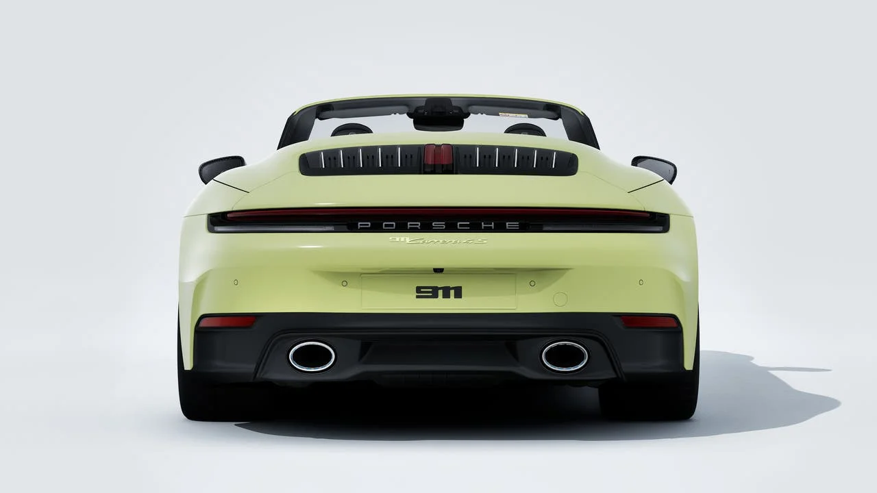 New 2026 Cartagena Yellow Metallic Porsche Carrera 4S Cabriolet image 7