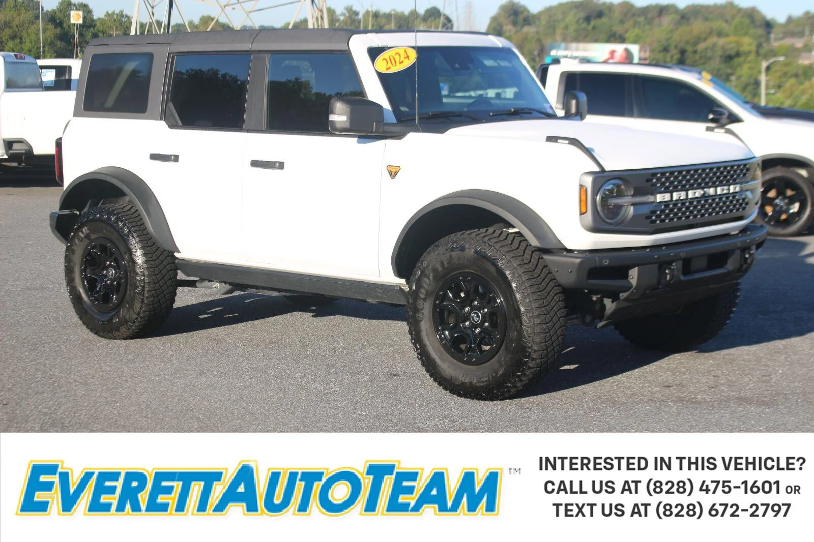 Used 2024 Oxford White Ford Badlands image 1