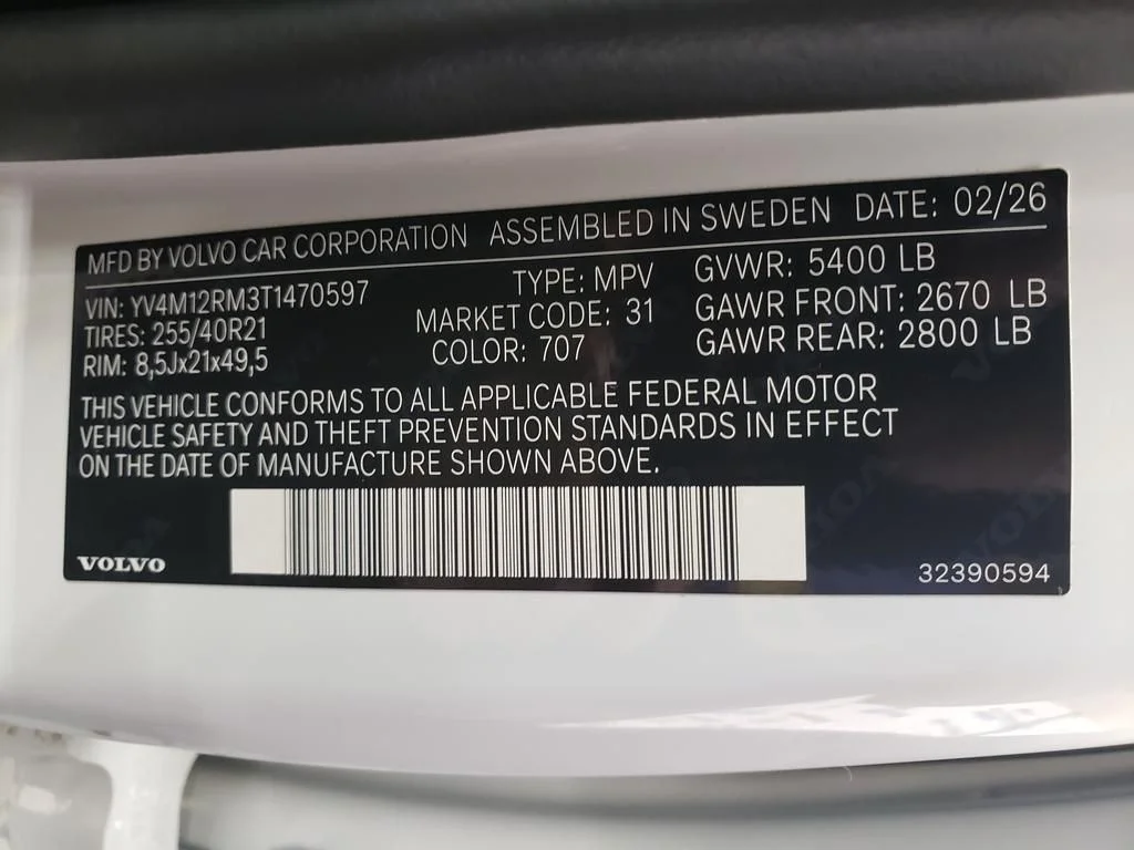New 2026 Crystal White Volvo Ultra image 27