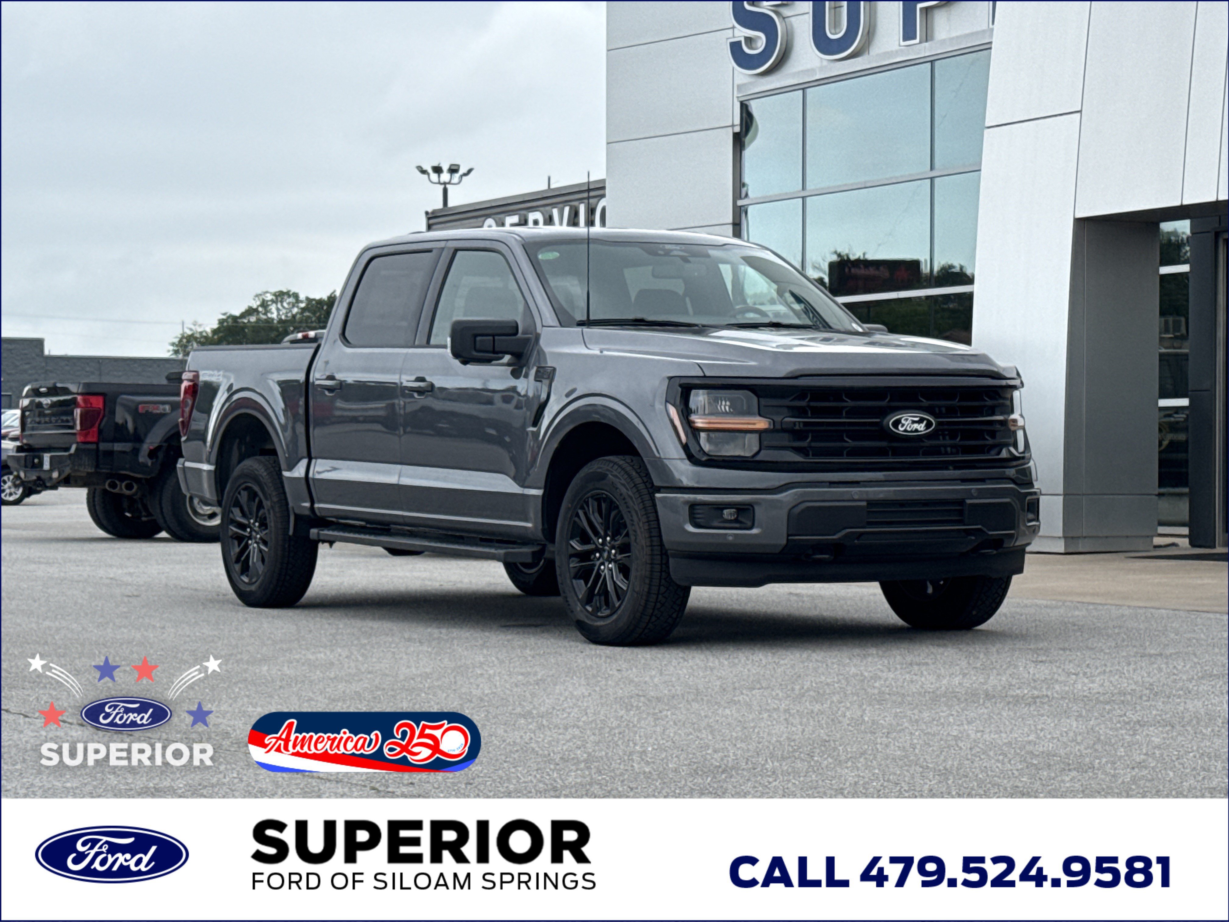 New 2026 Carbonized Gray Metallic Ford XLT 4WD image 1