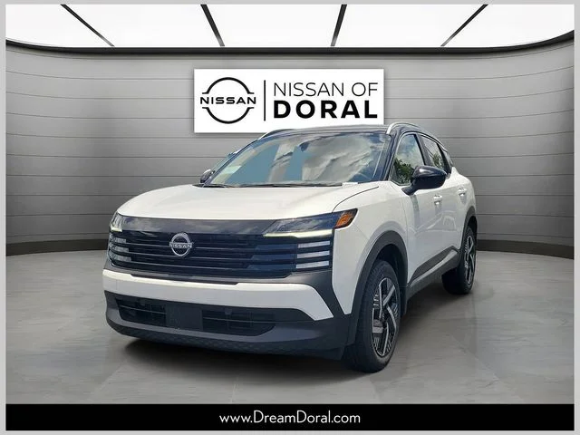 New 2026 Aspen White TriCoat / Super Black Two-tone Nissan SV image 1